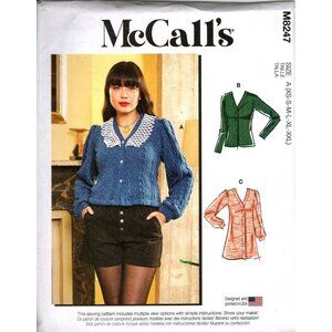 McCall's M8247 Misses XS to XXL Cardigan Tops and Tunics Uncut Sewing Pattern